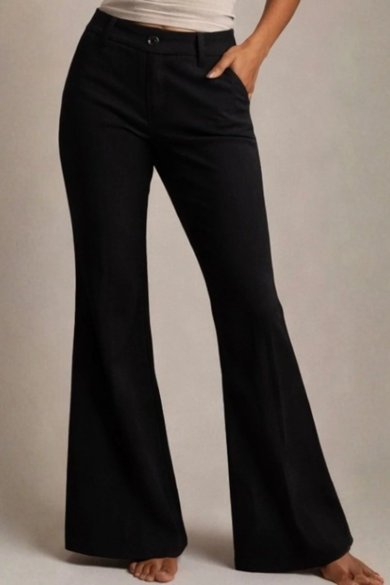 BLACK VANYA FLARE PANTS